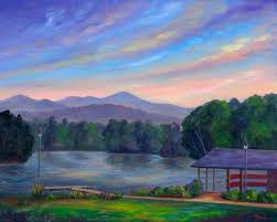 biltmore lake oil painting and prints