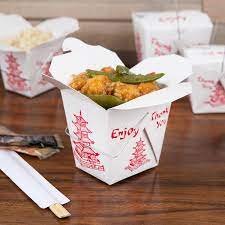 Chinese Food Take Out Box gambar png