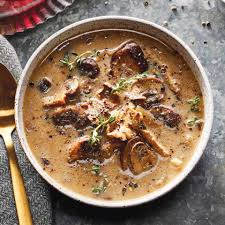 slow cooker mushroom soup with sherry