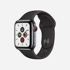 5 out of 5 stars with 2 ratings. Apple Watch Series 5 Gps Cellular Space Black Stainless Steel Case 44mm With Black Sport Band Hodinkee Shop