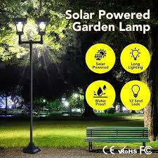 deluxe outdoor solar lights garden lamp