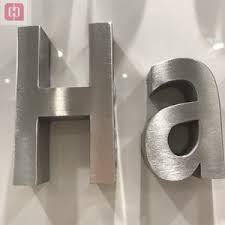 Brass mini metal letters are for very precise and exacting tolerances required by extremely small sizes from 1/2 to 2 inches tall. Brushed Stainless Steel Alphabet Letter Brushed Stainless Steel Alphabet Letter Suppliers And Manufacturers At Okchem Com