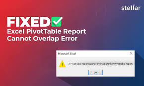fixed excel pivottable overlap error