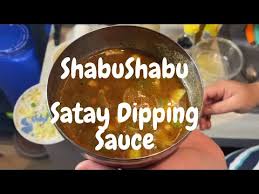How to make satay sauce for shabu shabu. Singapore Sate Satay U0026 Peanut Sauce No Charcoal Used