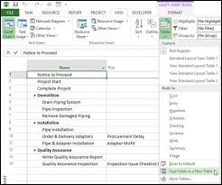 Creating A Risk Register In Microsoft Project Microsoft