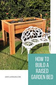 how to build a raised garden bed amy