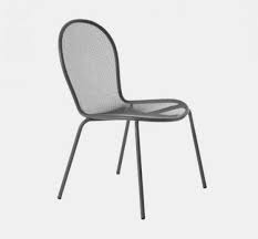 wilson side chair outdoor silver wire