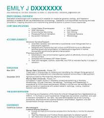 Microbiologist Resume Example Catalent Pharma Solutions