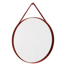 Strap Mirror No 2 Large Red