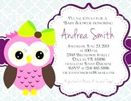 Owl Invitation Template Bookmylook Co