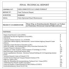 Word Technical Report Template Under Fontanacountryinn Com