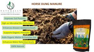 naturally green horse dung manure 1kg
