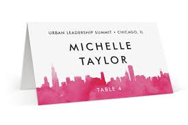 skyline chicago place cards by laura