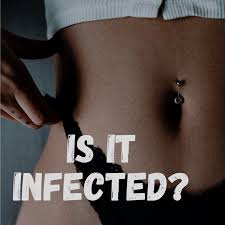 infected belly on piercing