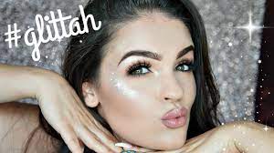 prom glitter makeup tutorial glittah