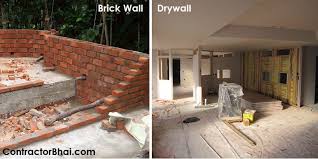 Drywall V S Conventional Brick Wall