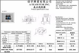Taiwan Made Automotive Midi Fuse Holder Midi Type Anl Fuse