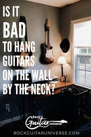 Hang Guitars On The Wall By The Neck