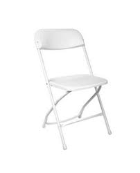white plastic samsonite chair