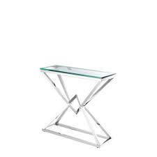 connor glass console table wilhelmina