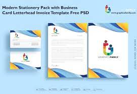 modern stationery pack with business