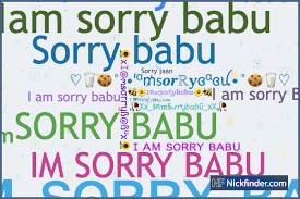 am sorry babu