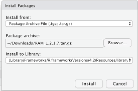 unable to intsall ram package