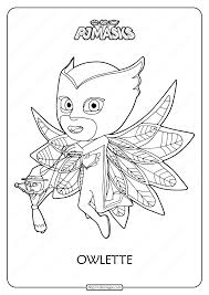 Printable pajama hero amaya is owlette from pj masks coloring page. Free Printable Pj Masks Owlette Coloring Pages