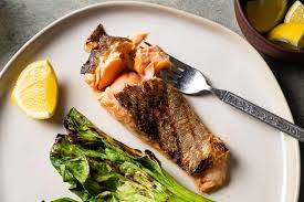 grilled arctic char with honey dijon