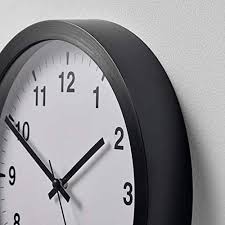 Ikea Tjalla Wall Clock Black 404 662 09