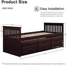 what s the size of a trundle bed 3 pg