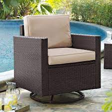 Outdoor Wicker Swivel Rocker Chair