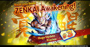 Acquire 1,000 or more awakening z power fo. Huge Update Preview 3 Zenkai Dragon Ball Legends Facebook