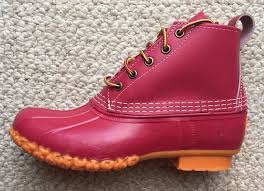 New 6 Womens Size 7 M Ll Bean Boots Cherry Cherry Guide