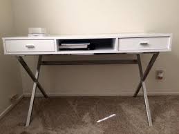 This item:monarch computer desk, glossy white, 48 $219.98. Monarch Computer Desk 48 L Glossy White Chrome Metal Walmart Com Walmart Com