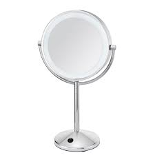 led polished chrome mirror