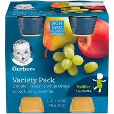 Bring the water to a boil over medium high heat. 100 Unsweetened Apple Juice Gerber