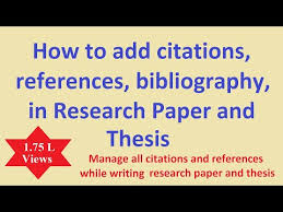references in research paper thesis