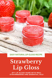 strawberry lip gloss wholemade homestead