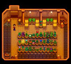 The garden pot is a crafted item that allows crops from any season to be grown indoors, or crops from the current season to be grown outdoors. I Ve Turned My Cellar Into A Crop Exhibit Stardewvalley