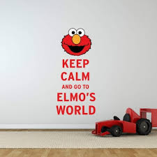 Personalised Elmo Name Wall Decal Sticker