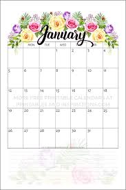 Free Printable 2020 Calendar With Flowers Printables And