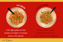What are lo mein noodles usually made of?
