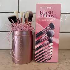 rose 8 piece rose gold brush set