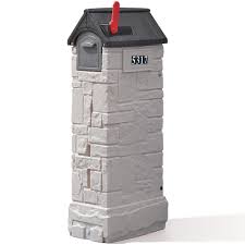 Decorative style coupled with solid cast aluminum construction affords you a great looking brick mailbox door that will stand the test of time. Mailmaster Storemore Mailbox Mailbox Step2