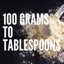 100 grams to tablespoons baking like