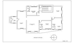 20x13m Architecture Ground Floor Plan