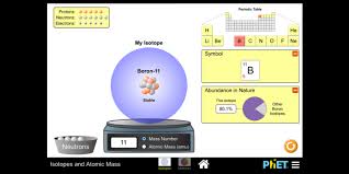 Each isotope has a different actual atomic mass because of a difference in neutrons. Isotopes And Atomic Mass Isotopes Atomic Mass Phet Interactive Simulations
