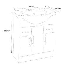 Howdens Bathroom Cabinet Dimensions Standard Sizes Chart