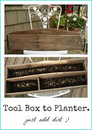 Vintage Tool Box Turns Charming Planter